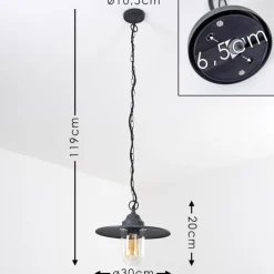 Lampe d'extérieur Mijas Anthracite, 1 lumière