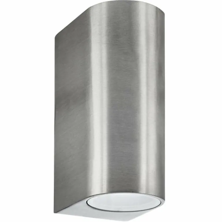 Lampe d'extérieur Searchlight ODU LED Argenté, 2 lumières