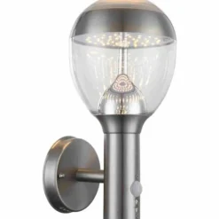 lampe extérieure Globo CALLISTO LED Clair, 1 lumière, Détecteur de mouvement