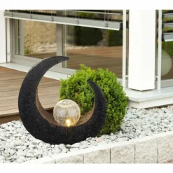 lampe extérieure Globo MOND LED Brun, 1 lumière