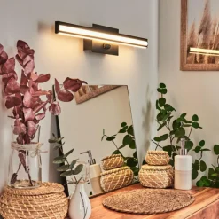 lampe miroir Aspers LED Noir, 1 lumière