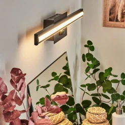 lampe miroir Aspers LED Noir, 1 lumière