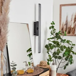 lampe miroir Aspers LED Noir, 1 lumière