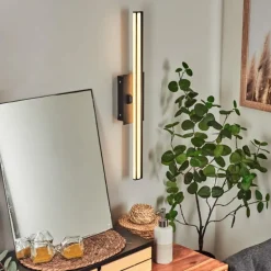 lampe miroir Aspers LED Noir, 1 lumière