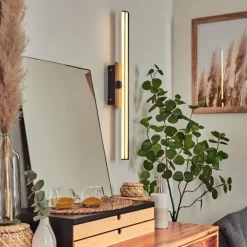 lampe miroir Aspers LED Noir, 1 lumière