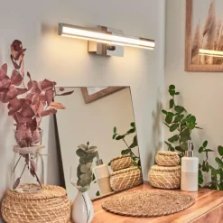 lampe miroir Aspers LED Chrome, 1 lumière