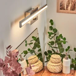 lampe miroir Aspers LED Chrome, 1 lumière