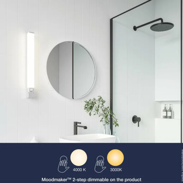 lampe miroir Nordlux SJAVER LED Blanc, 1 lumière