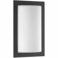Lampe murale d'extérieur LCD LED Anthracite, 1 lumière, Détecteur de mouvement
