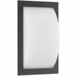 Lampe murale d'extérieur LCD Noir, 1 lumière, Détecteur de mouvement