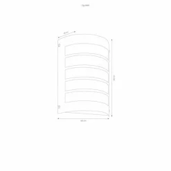 Lampe murale d'extérieur LCD Acier inoxydable, 1 lumière, Détecteur de mouvement