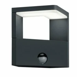 Lampe murale d'extérieur Trio Ganges LED Anthracite, 1 lumière, Détecteur de mouvement