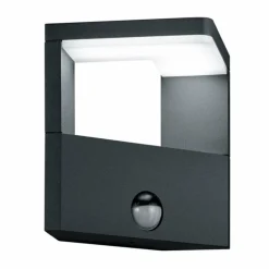 Lampe murale d'extérieur Trio Ganges LED Anthracite, 1 lumière, Détecteur de mouvement