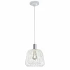 Lampe pendante Trio Sanna Chrome, Blanc, 1 lumière