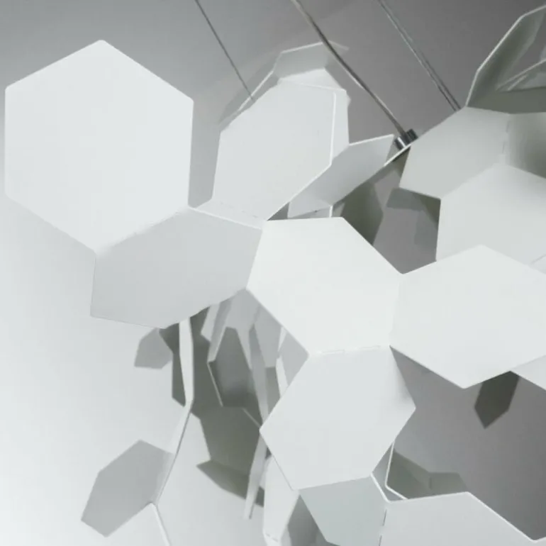 Lampe pendante Zavaluce Andromeda Blanc, 1 lumière