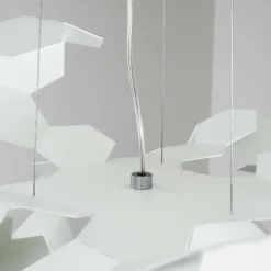 Lampe pendante Zavaluce Andromeda Blanc, 1 lumière