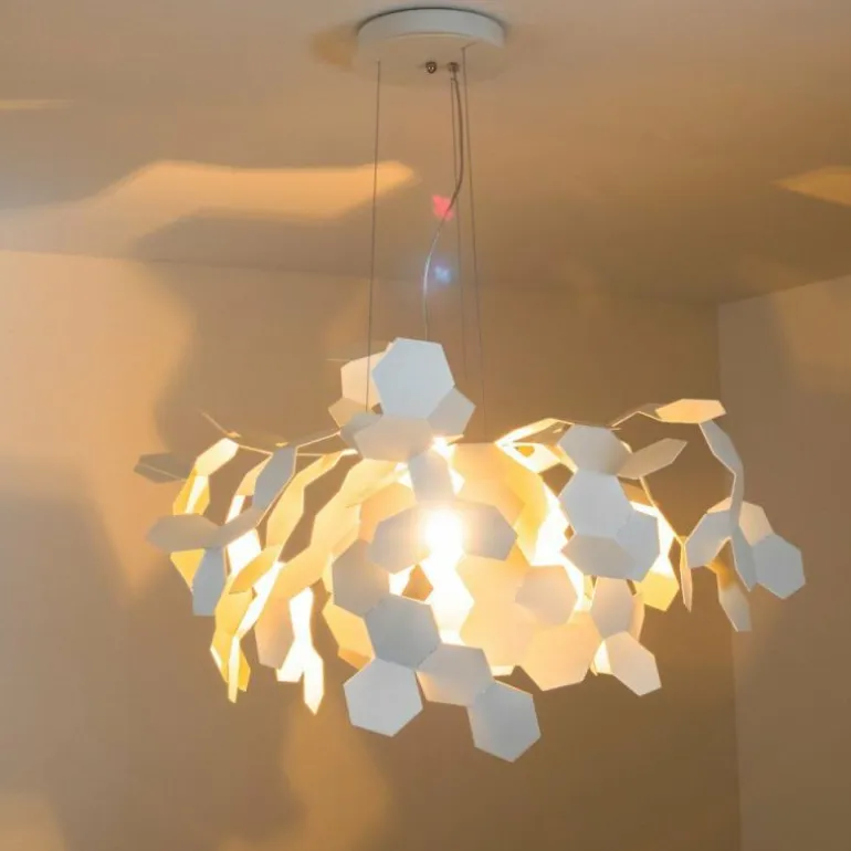 Lampe pendante Zavaluce Andromeda Blanc, 1 lumière