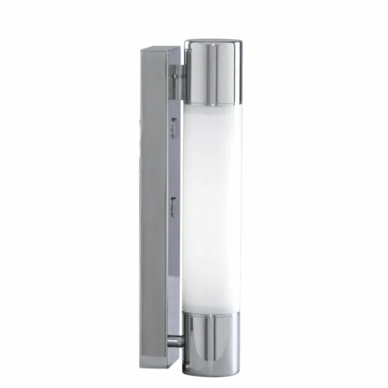 Lampe pour salle de bain Searchlight POPLAR LED Chrome, Blanc, 1 lumière
