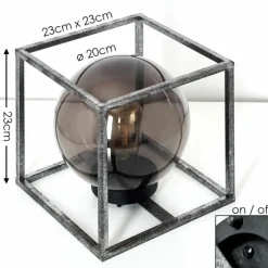 lampe solaire Albuquerque LED Argenté, 1 lumière