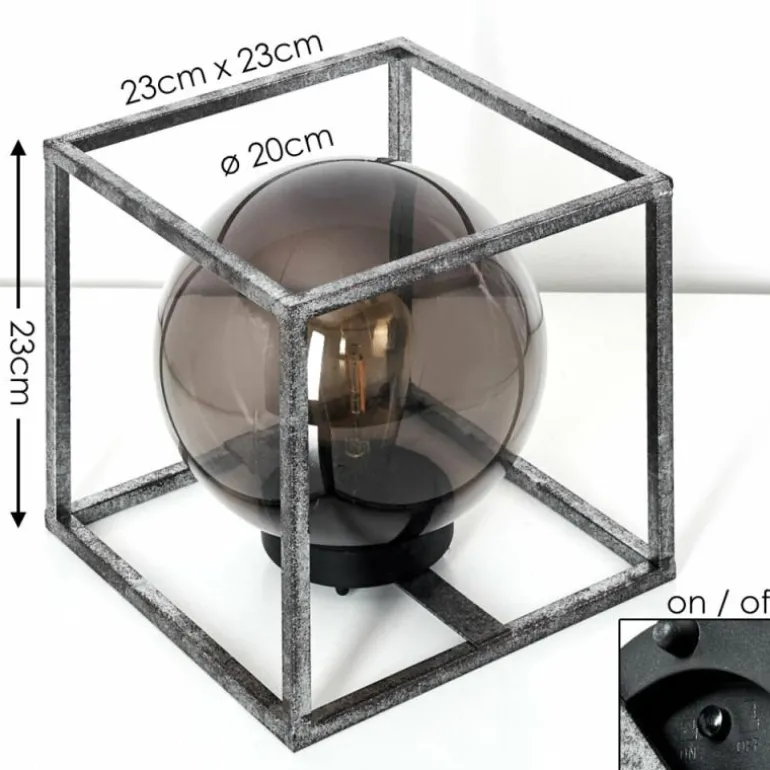 lampe solaire Albuquerque LED Argenté, 1 lumière