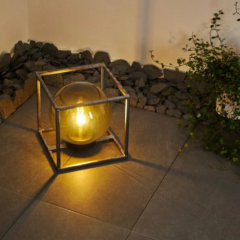 lampe solaire Albuquerque LED Argenté, 1 lumière