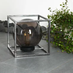 lampe solaire Albuquerque LED Argenté, 1 lumière