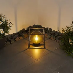 lampe solaire Albuquerque LED Argenté, 1 lumière