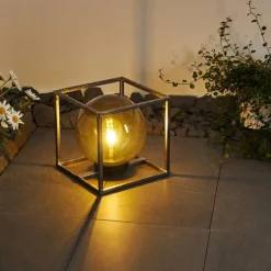 lampe solaire Albuquerque LED Argenté, 1 lumière