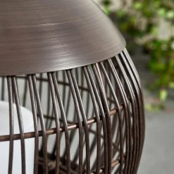 lampe solaire Aosta LED Brun, 1 lumière