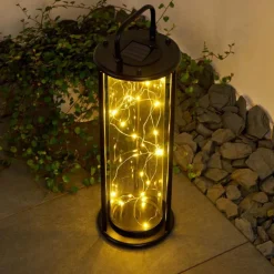 lampe solaire Aracaju LED Noir, 1 lumière