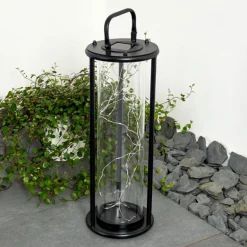 lampe solaire Aracaju LED Noir, 1 lumière