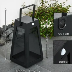 lampe solaire Arnhem LED Noir, 1 lumière