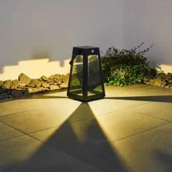 lampe solaire Arnhem LED Noir, 1 lumière