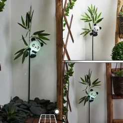 lampe solaire Beo LED Vert, Noir, 1 lumière