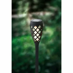 lampe solaire Eglo FACKEL LED Noir, 10 lumières