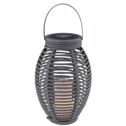 Lampe solaire Globo DON LED Gris, 1 lumière