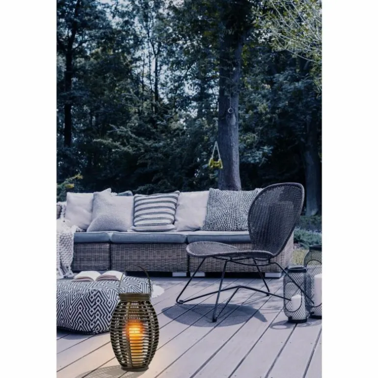 Lampe solaire Globo DON LED Gris, 1 lumière