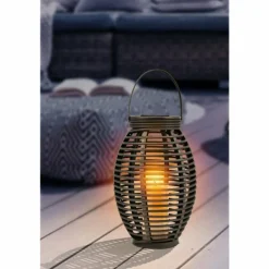 Lampe solaire Globo DON LED Gris, 1 lumière