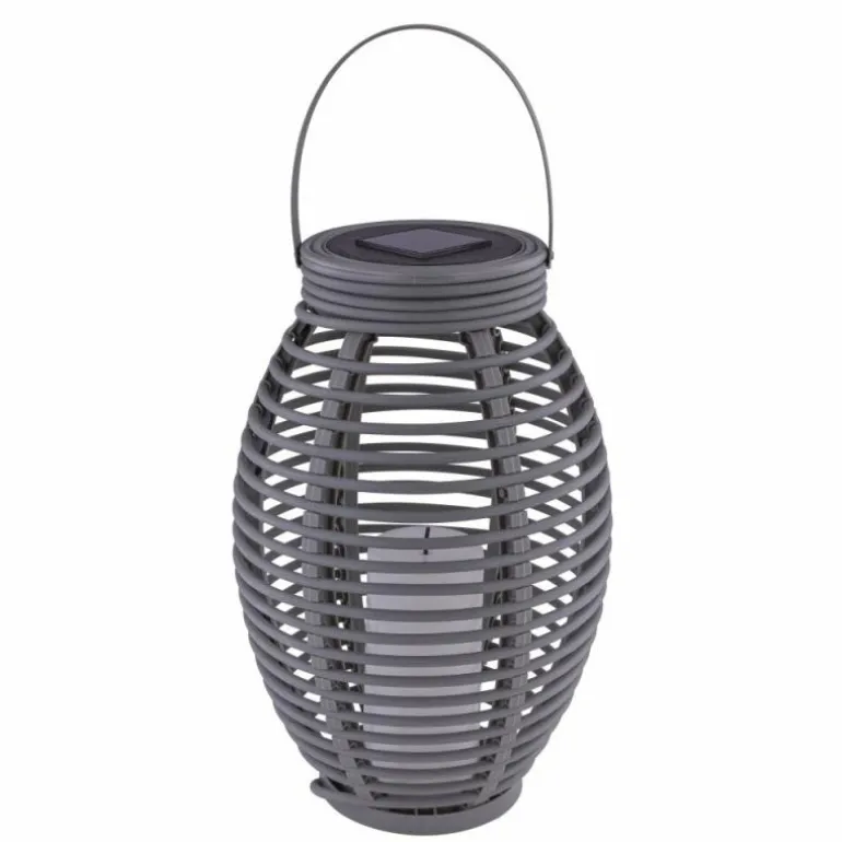 Lampe solaire Globo DON LED Gris, 1 lumière