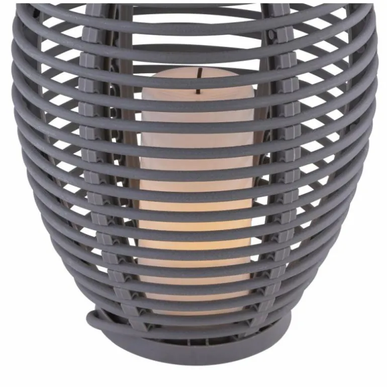 Lampe solaire Globo DON LED Gris, 1 lumière