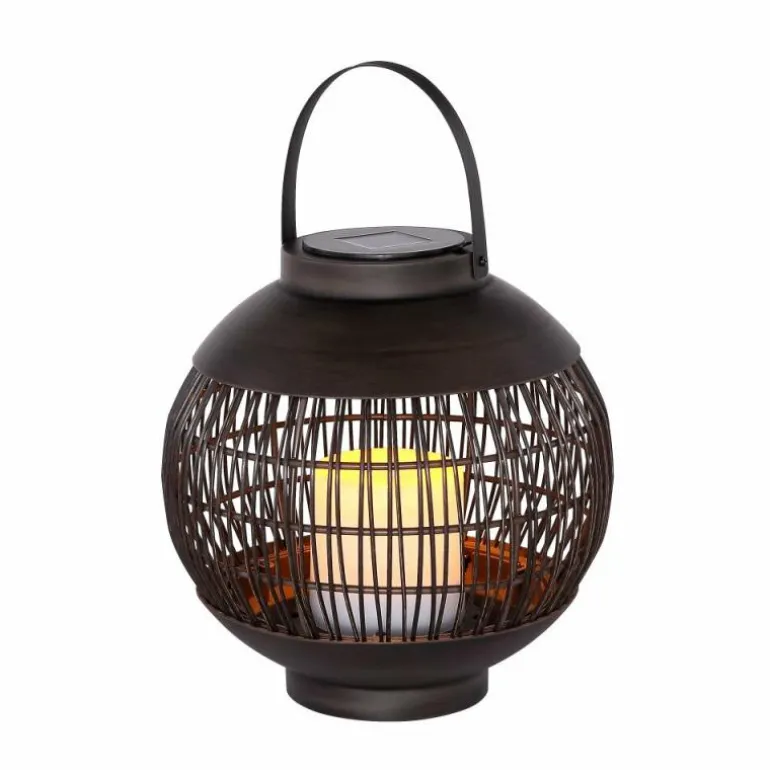 Lampe solaire Globo DON LED Noir, 1 lumière