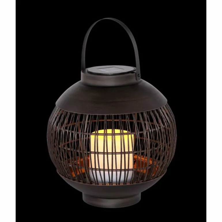 Lampe solaire Globo DON LED Noir, 1 lumière