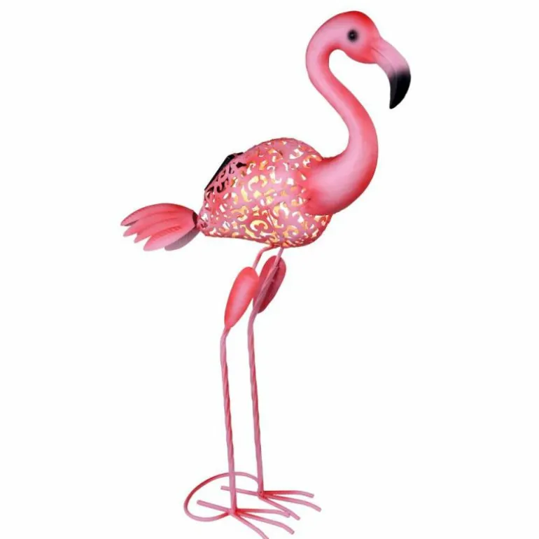 lampe solaire Globo FLAMINGO LED Rose, 1 lumière