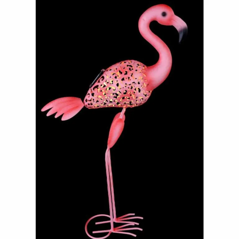 lampe solaire Globo FLAMINGO LED Rose, 1 lumière