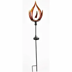 Lampe solaire Globo LAVA LED Noir, 10 lumières