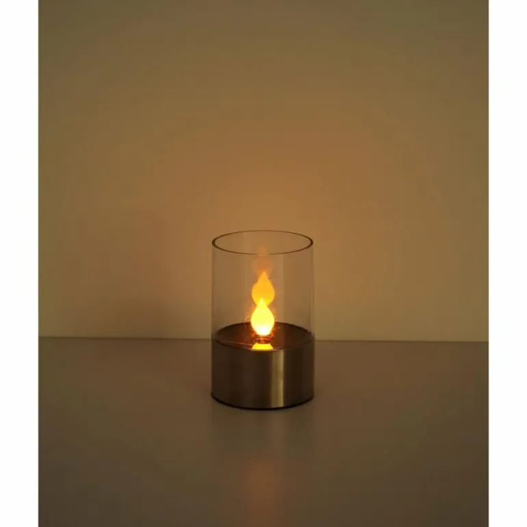 lampe solaire Globo LED Argenté, 1 lumière