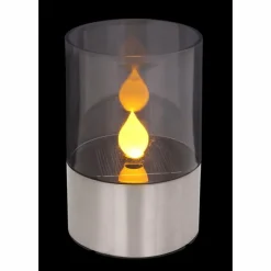 lampe solaire Globo LED Argenté, 1 lumière