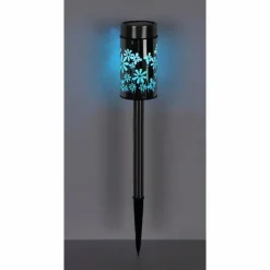 lampe solaire Globo LED Acier inoxydable, 2 lumières, Changeur de couleurs