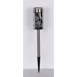 lampe solaire Globo LED Acier inoxydable, 2 lumières, Changeur de couleurs