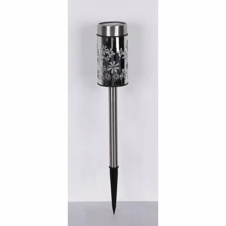 lampe solaire Globo LED Acier inoxydable, 2 lumières, Changeur de couleurs